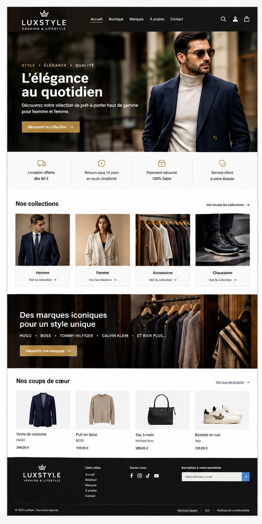 01 boutique pret a porter lux